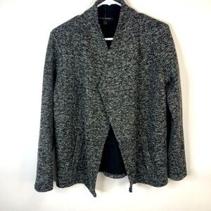 Banana Republic black textured open cardigan small